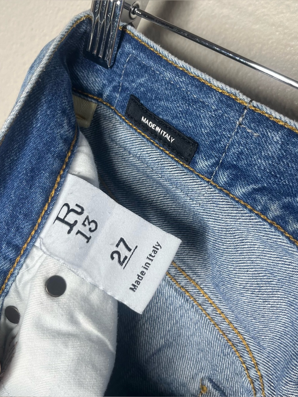R13 Distressed Marky Drop Short in Bain Size 27 Streetwear Summer - Picture 11 of 13